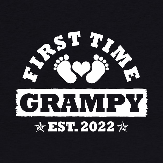 First Time Grampy Est 2022 Funny Father's Day Gift by Penda